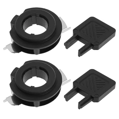 Afbeelding van eMagTech 2 stuks H7 led koplampadapter met adapter installatiesleutel houder socket basisbeugel montageclips koplampsets