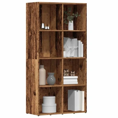 Afbeelding van vidaXL Boekenkast 66x30x130 cm bewerkt hout oud houtkleurig