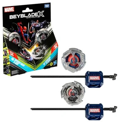 Afbeelding van Beyblade X Marvel Collab Spider Man 3 60F vs. Venom 80N, multipack