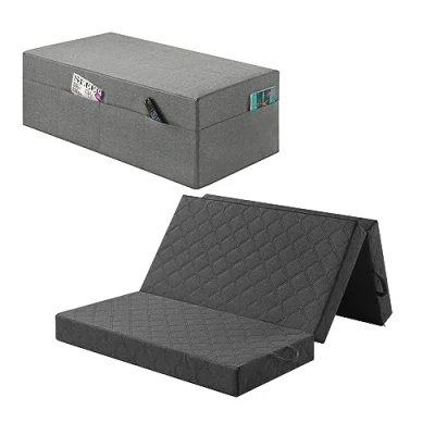 Afbeelding van sleepling 196535 Comfort visco gastenmatras Queen Size elastische opvouwbare matras kruk incl. hoes met universele hardheid 2,5 Made in EU Ökotex 195 x 120 14 cm, grijs