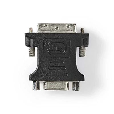 Afbeelding van DVI VGA Adapter D 24+1 Pins Male Female Zwart Nedis