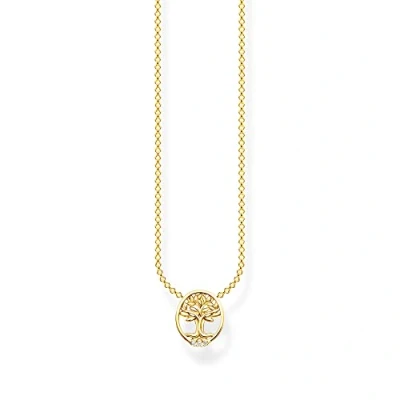 Afbeelding van Thomas Sabo ketting 925 sterling zilveren Zirkonia One Size Goud 32020601