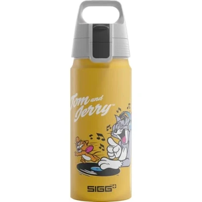 Image de SIGG Gourde en aluminium Pour enfant WMB ONE Disney Tom &amp; Jerry Convient aux boissons gazeuses Anti fuite Légère comme une plume Sans BPA Certifié climatiquement neutre le sport