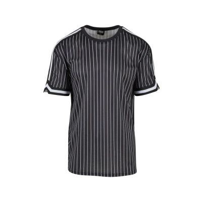 Afbeelding van Urban Classics Striped Tshirt print, Heren, Maat: XXL, Black white