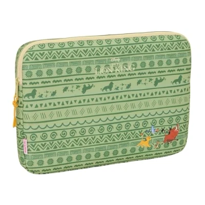 Afbeelding van Laptophoes Mufasa Groen Beige 15,6&#039;&#039; 39,5 x 27,5 3,5 cm