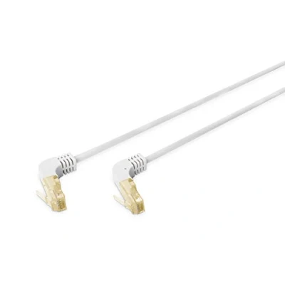 Afbeelding van Digitus DK 1644 A 10090 RJ45 Netwerkkabel, patchkabel CAT 6A S/FTP 10.00 m Grijs 90 haaks naar onder, Afgeschermd, Halogeenvrij, Afgeschermd (dubbel) 1 stuk(s)