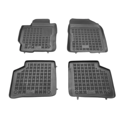 Afbeelding van REZAW PLAST 201414 Vloermatset Rubber voor en achter Zwart TOYOTA: Prius III Hatchback