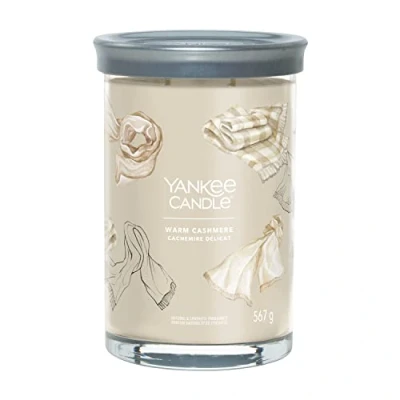 Afbeelding van Yankee Candle Geurkaars Large Tumbler met 2 lonten Warm Cashmere 15 cm / ø 10