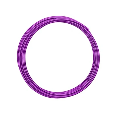 Image de Vaessen Creative Fil Aluminium Violet 10 m x 3 mm Souple Lavender pour Loisirs Créatifs, Perlage et Bijoux