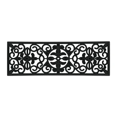 Afbeelding van Relaxdays trapmat rubber 75 x 25 cm rechthoekig anti slip mat trap deurmat smal