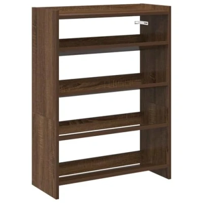 Image de vidaXL Étagère à chaussures chêne marron 60x25x81 cm bois ingénierie859884