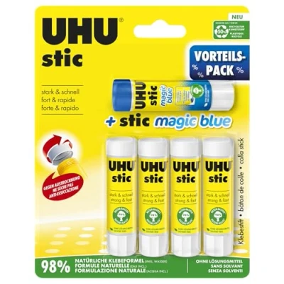 Afbeelding van Uhu 45275 lijmstiften met 4 sticks en 1 Magic Stic Stick 8,2 g