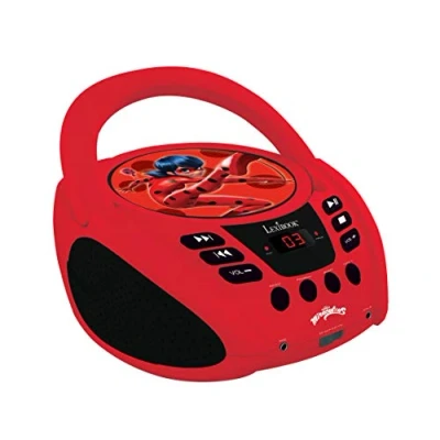 Image de Radio Lecteur CD Lexibook Miraculous Rouge