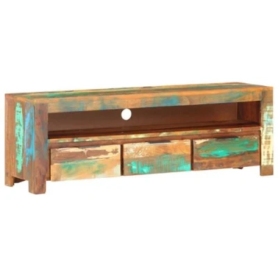 Afbeelding van vidaXL Tv meubel 119x30x41 cm massief gerecycled hout