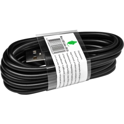 Afbeelding van Kabel Green Mouse USB Micro A 2.0 2 meter zwart