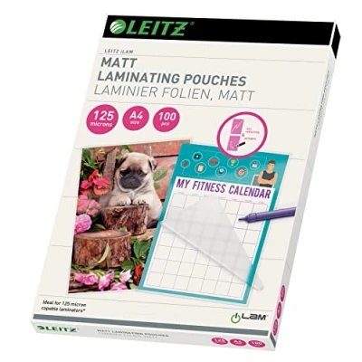 Afbeelding van Lamineerhoes Leitz iLAM A4 2x125micron EVA Mat 100stuks