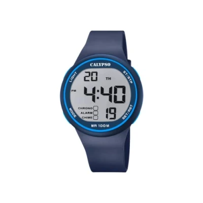 Afbeelding van CALYPSO Digitaal herenhorloge kwarts met kunststof band K5795/3, Uniek, armband, armband