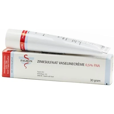 Afbeelding van Zinksulfaat Vaselinecreme 0,5% Fna