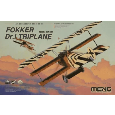 Afbeelding van 1:24 MENG QS003 Fokker Dr.I Triplane Plastic Modelbouwpakket