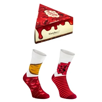 Afbeelding van Rainbow Socks Dames heren sokken katoen cheesecake cadeau 1 paar, x