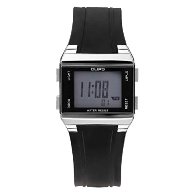 Afbeelding van CLIPS 539 6003 44 Horloge Rubber Zwart 37 mm