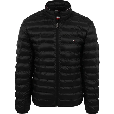 Afbeelding van Tommy Hilfiger Circulair Core Jas Zwart maat XL Heren Tussenjas met Regular fit Pasvorm Polyester