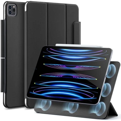 Afbeelding van ESR Rebound Magnetic iPad Pro 11 Hoes Tri Fold Book Case Matte Zwart