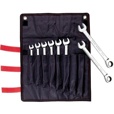 Afbeelding van Icetoolz Ring /steeksleutelset 8 delig Zilver