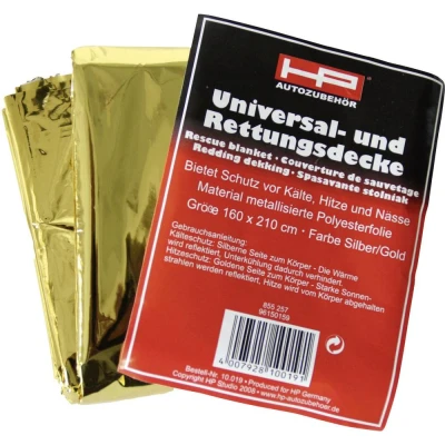 Afbeelding van HP Autozubehör 10019 DIN 13164 Reddingsdeken (l x b) 210 cm 160 1 stuk(s)