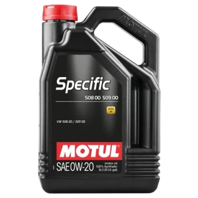Afbeelding van Motul Specific 508 00 509 0W 20 5L Motorolie 107384 VOLKSWAGEN: Golf 7, Polo V Hatchback, 7 Variant, AUDI: Q2, A3 Sportback, A6 C7 Avant