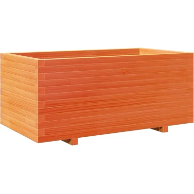 Afbeelding van vidaXL Plantenbak 110x60x49,5 cm massief grenenhout wasbruin