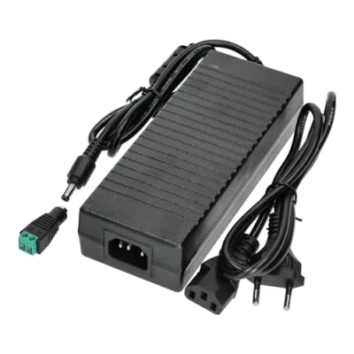Afbeelding van Jandei DC transformator 110/220 V AC naar 12 120 W 10 A, 1 m kabel en vrouwelijke connector. Binneninstallatie IP20 voor ledstrips, neon of laagspanningsapparaten