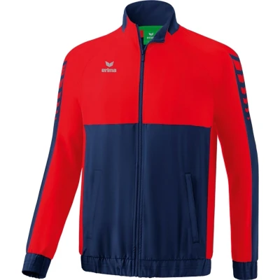 Afbeelding van Six Wings presentatiejack new navy/rood / XL