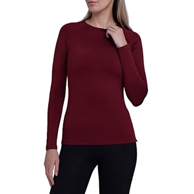 Afbeelding van SuperThermal Compressietop met Lange Mouwen voor Dames Cabernet