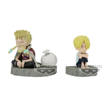 Afbeelding van Banpresto Sanji &amp; Zeff actiefiguur One Piece World Collectable Log Stories, 6 cm, meerkleurig, BP88900P