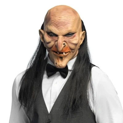 Afbeelding van Boland Latex hoofdmasker Creepy butler Volwassenen Monster Halloween Horror Accessoire Verkleden