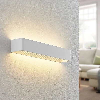 Afbeelding van Arcchio LED wandlamp 1licht aluminium, ijzer H: 8 cm wit Inclusief lichtbron