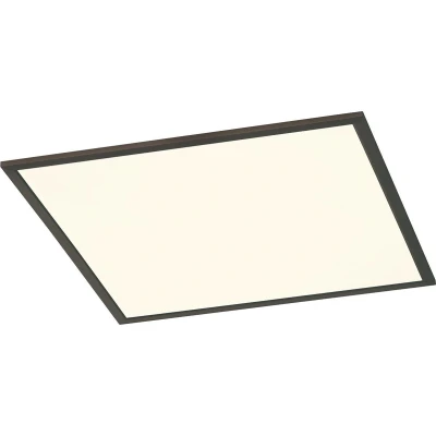 Afbeelding van Trio leuchten LED Plafondlamp Plafondverlichting 31W Warm Wit 3000K Dimbaar Vierkant Zwart Aluminium