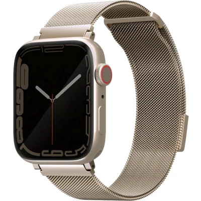 Afbeelding van UNIQ Dante band Apple Watch Serie 4/5/6/7/8/SE/SE2 38/40/41mm RVS starlight