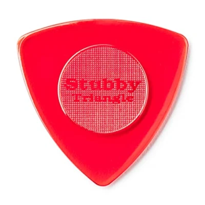 Afbeelding van Dunlop Plek. Stubby Triangle 1,50mm 6er set rood transp. Plectrum