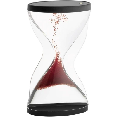 Afbeelding van TFA Dostmann 18.6004.05 Zandloper Acrylglas helder, Rood, Zwart Mechanisch