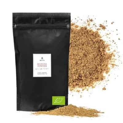 Afbeelding van Moya Matcha hojicha geroosterde groene thee poeder Houjicha 250 g Japanse latte (medium g)