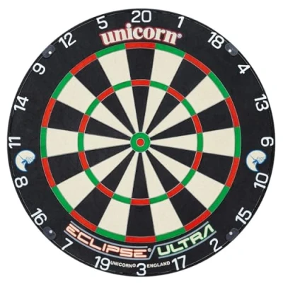 Afbeelding van Unicorn Eclipse Ultra sisal dartbord officiële PDC televisiedartbord