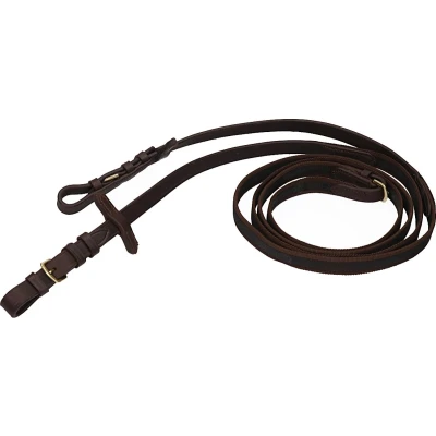 Afbeelding van Horka Anti Slip Teugel Bruin/goud Full