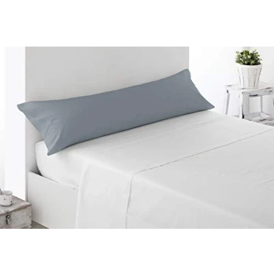 Afbeelding van Miracle Home Kussensloop, zacht en comfortabel, katoen, 50% polyester, grijs, voor bed 105 cm