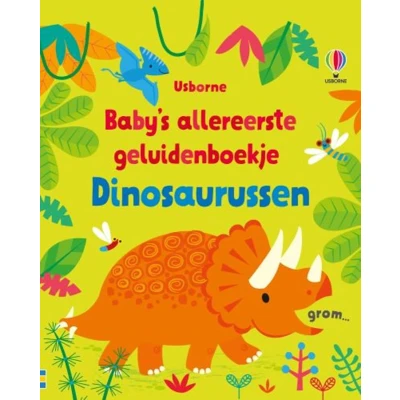 Afbeelding van Uitgeverij usborne baby&#039;s allereerste geluidenboekje dinosaurussen