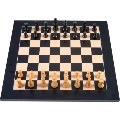 Afbeelding van Luxe schaakbord 40x40cm zwart