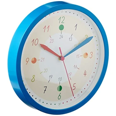 Afbeelding van TFA Dostmann 60.3058.06.91 Wandklok Kwarts 308 mm x 44 Blauw
