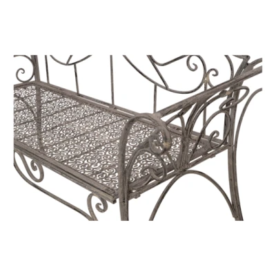 Afbeelding van Lesli Living Tuinbank Adorable Viva la Vida Grijs 133x47x90cm