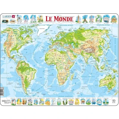 Afbeelding van Larsen LA K4 FR puzzel Framepuzzel 80 stuk(s) Kaarten